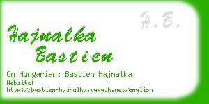 hajnalka bastien business card